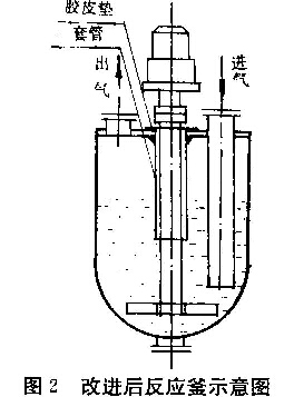 圖2 改進后搪玻璃反應釜示意圖
